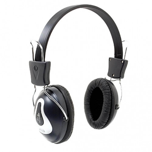 Наушники Gemix HP-320MV Black/Silver, 2 x Mini jack (3.5 мм), накладные, регулятор громкости, кабель